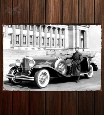 Металлическая табличка Duesenberg J 434 2449 Convertible Berline by Dietrich